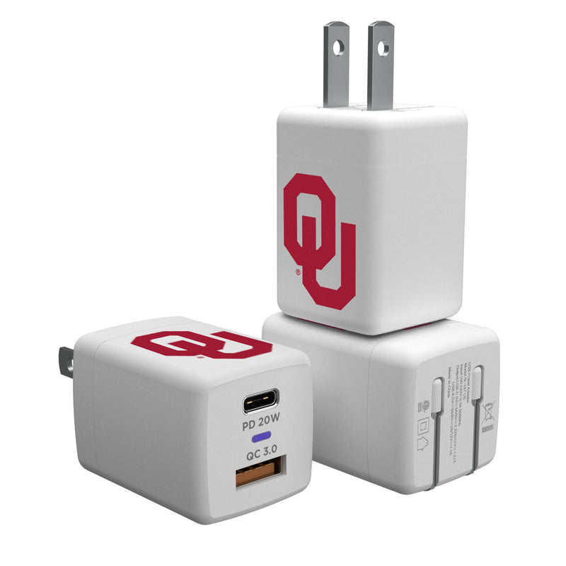 University of Oklahoma Sooners Insignia USB A/C Charger