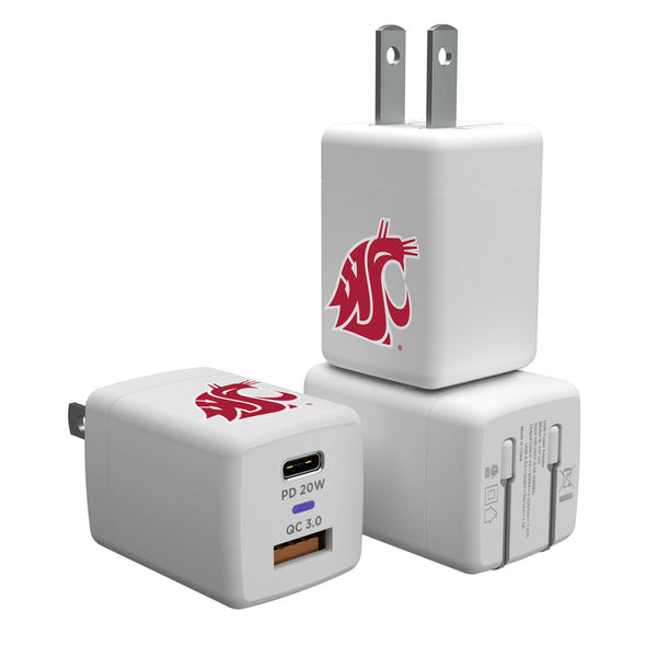 Washington State University Cougars Insignia USB A/C Charger