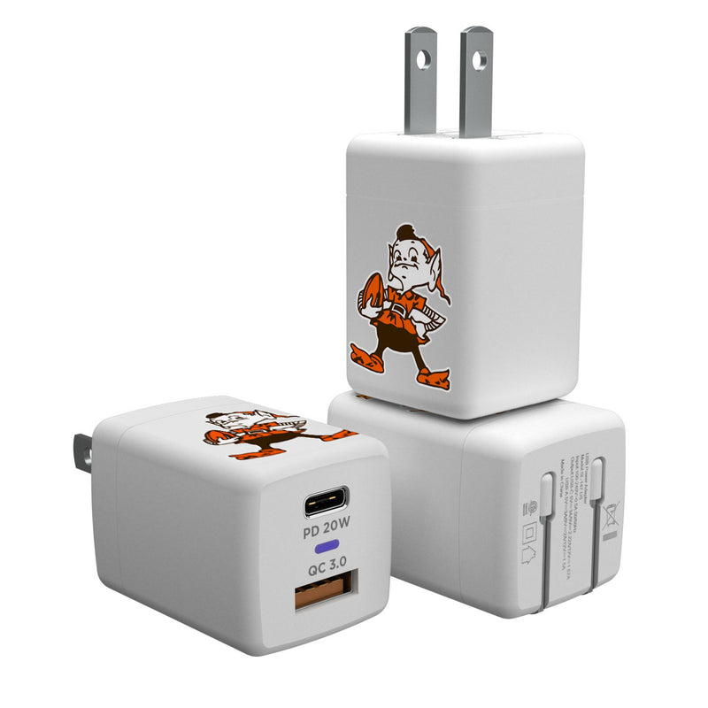 Cleveland Browns Historic Collection Insignia USB A/C Charger