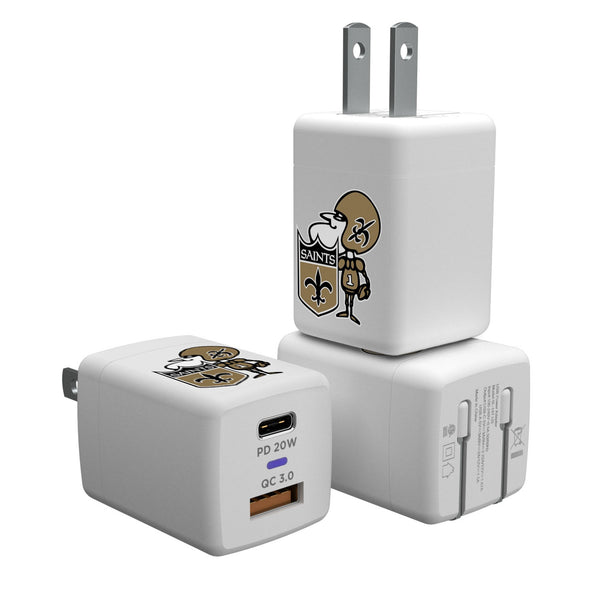 New Orleans Saints Historic Collection Insignia USB A/C Charger