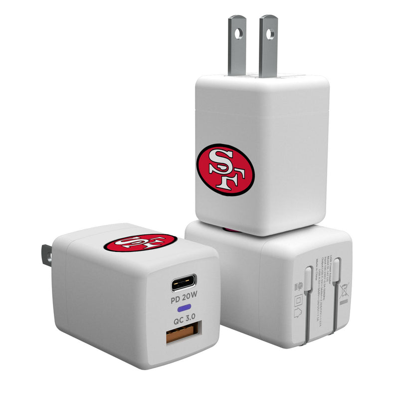 San Francisco 49ers Historic Collection Insignia USB A/C Charger