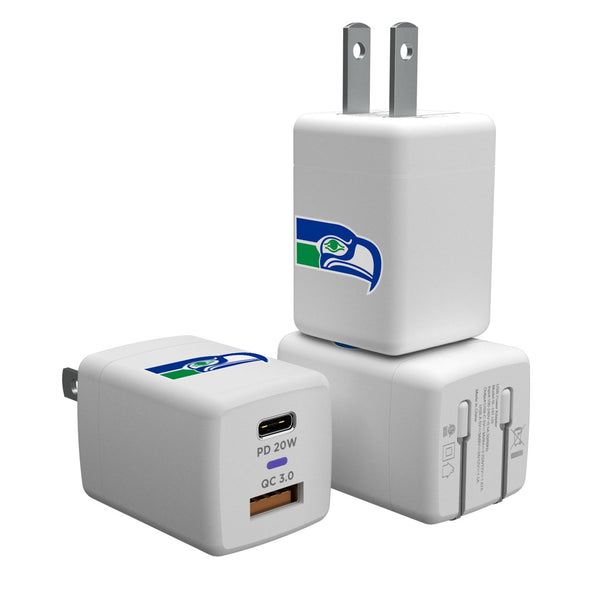 Seattle Seahawks Historic Collection Insignia USB A/C Charger