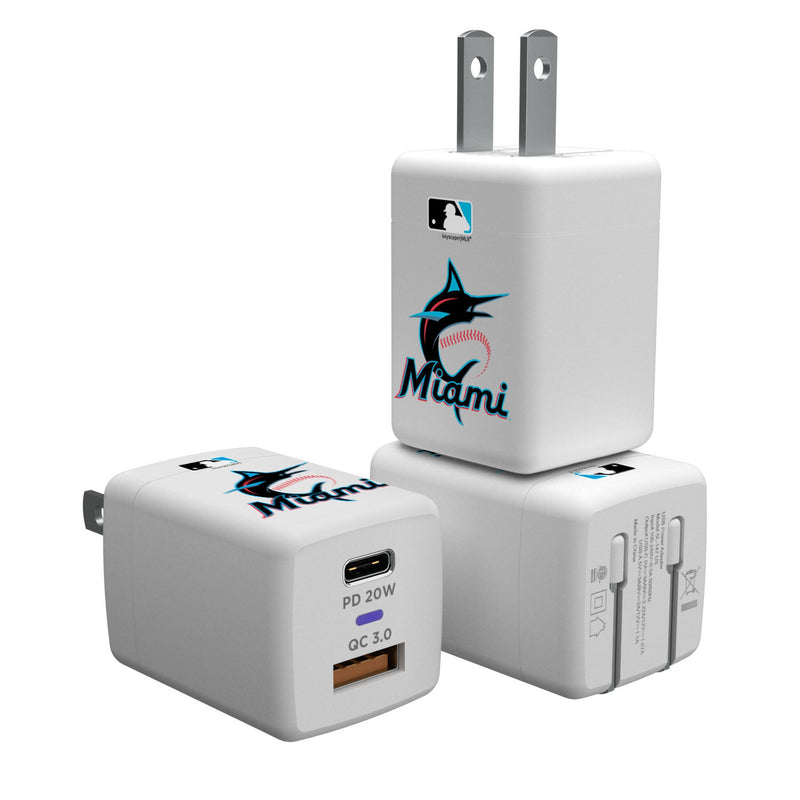 Miami Marlins Insignia USB A/C Charger