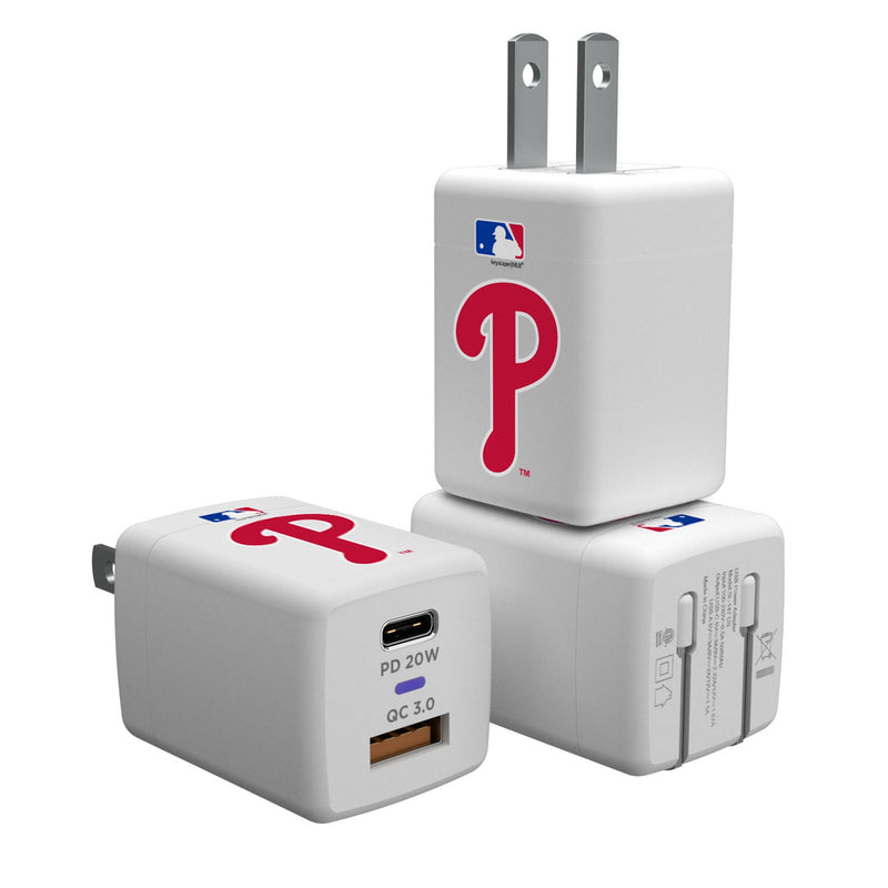 Philadelphia Phillies Insignia USB A/C Charger