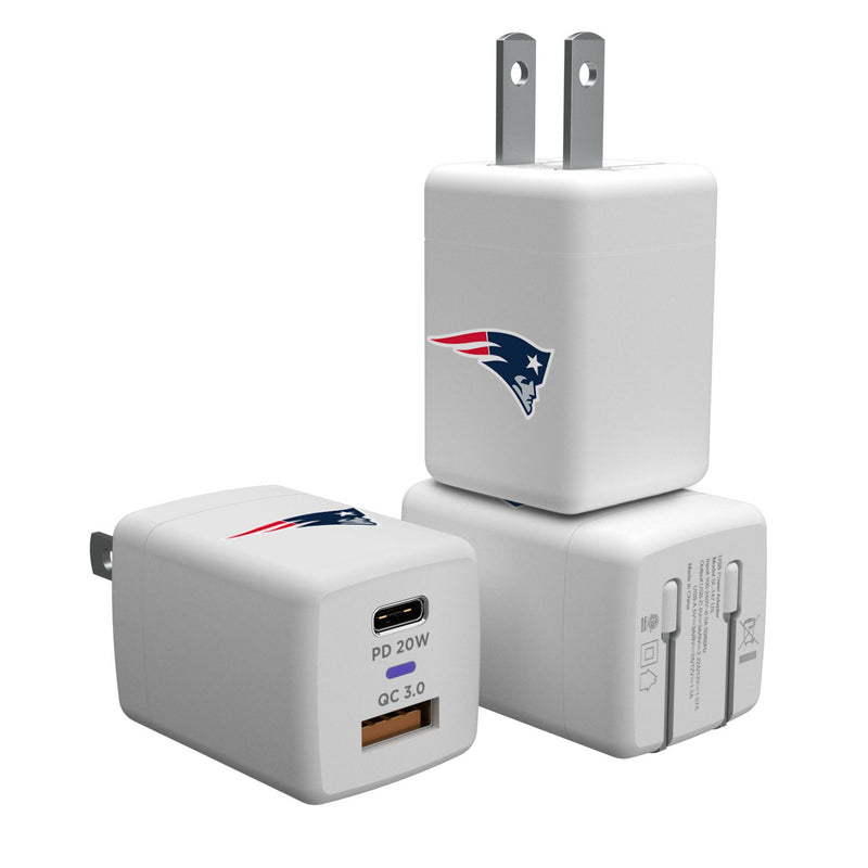 New England Patriots Insignia USB A/C Charger