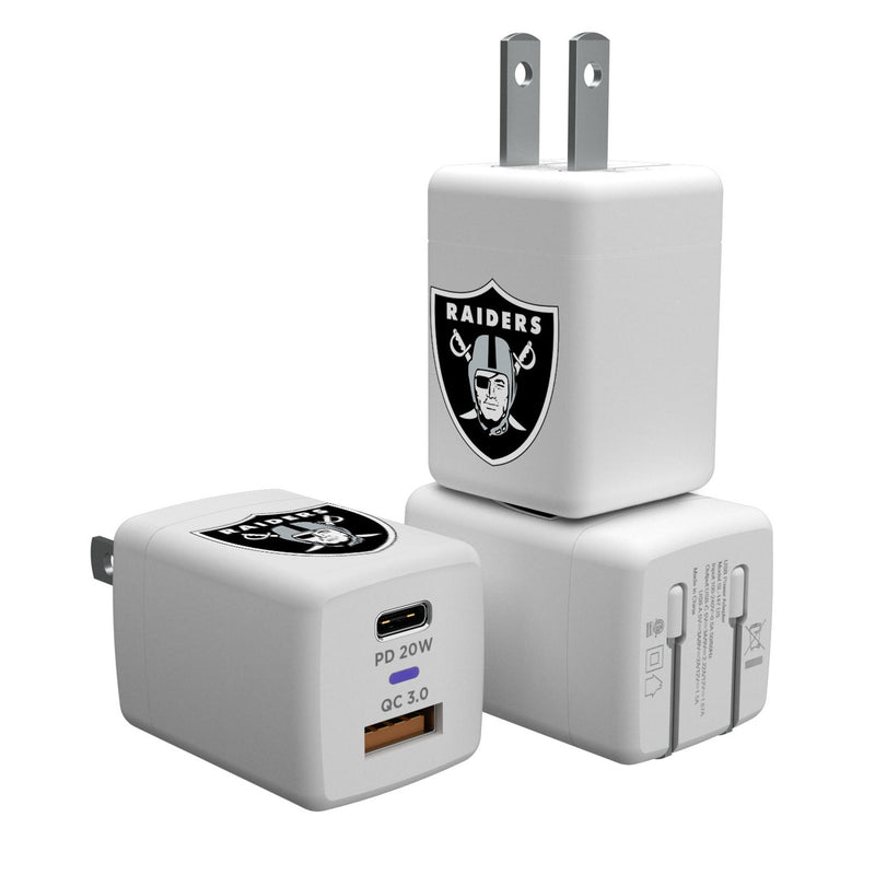 Las Vegas Raiders Insignia USB A/C Charger