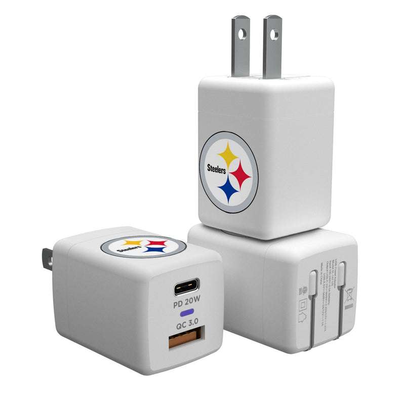 Pittsburgh Steelers Insignia USB A/C Charger