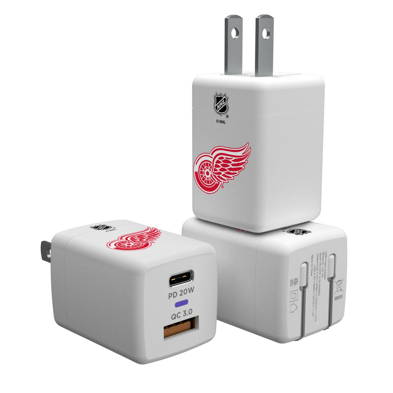 Detroit Red Wings Insignia USB A/C Charger