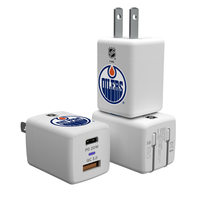 Edmonton Oilers Insignia USB A/C Charger