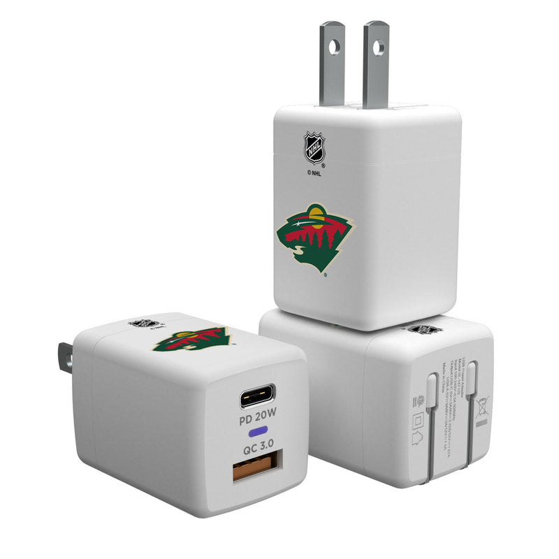 Minnesota Wild Insignia USB A/C Charger