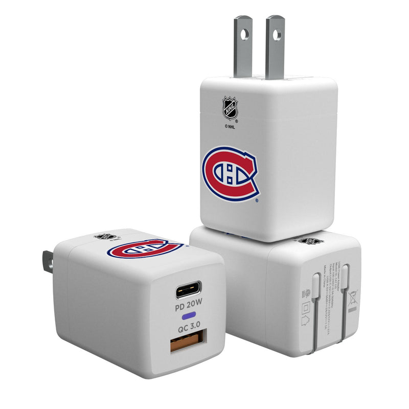 Montreal Canadiens Insignia USB A/C Charger