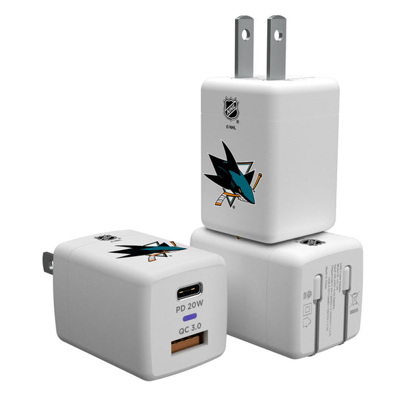 San Jose Sharks Insignia USB A/C Charger