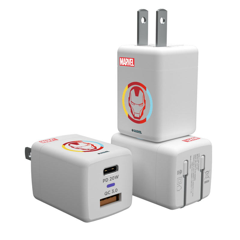 Marvel Avengers Iron Man Sigil USB A/C Charger