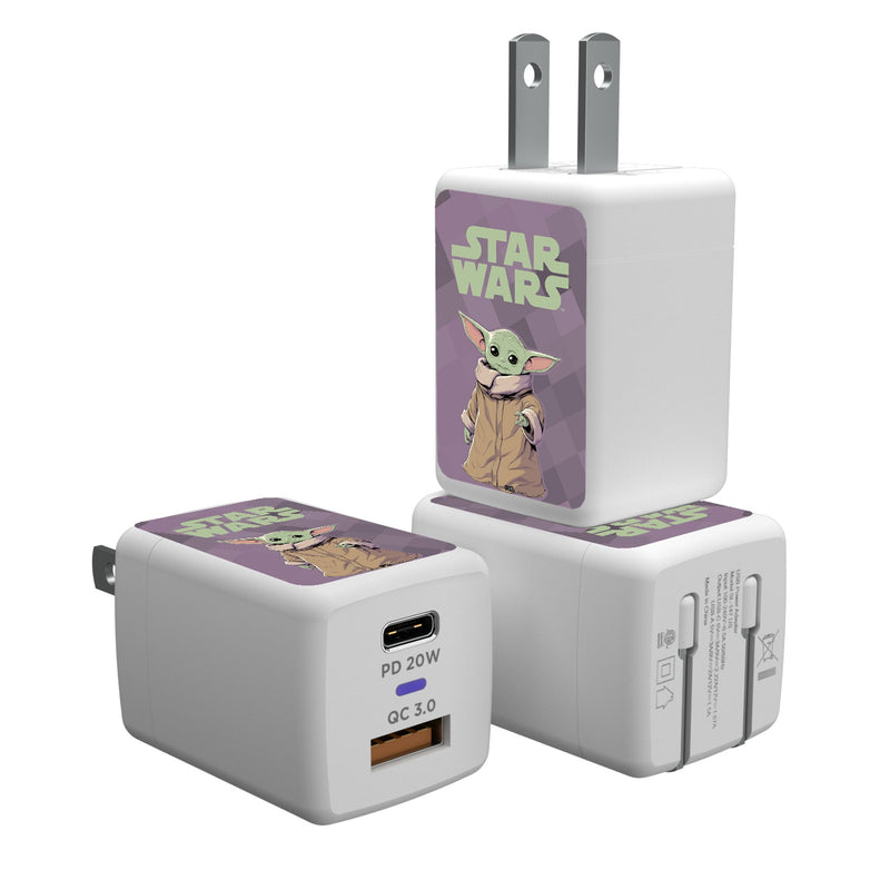 Star Wars: The Mandalorian Grogu Color Block USB A/C Charger