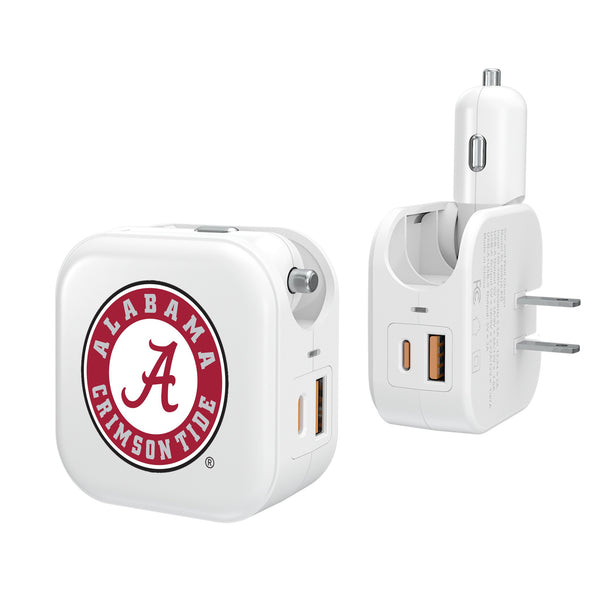 University of Alabama Crimson Tide Insignia 2 in 1 USB Charger