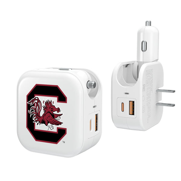 University of South Carolina Gamecocks Insignia 2 in 1 USB Charger