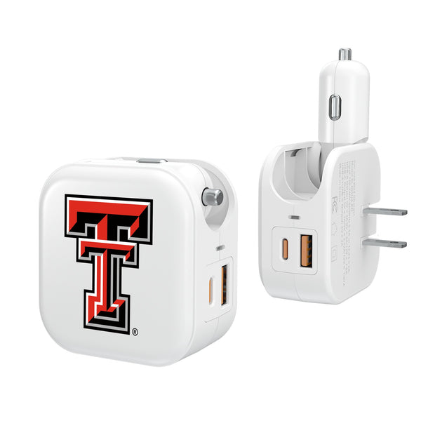 Texas Tech Red Raiders Insignia 2 in 1 USB Charger