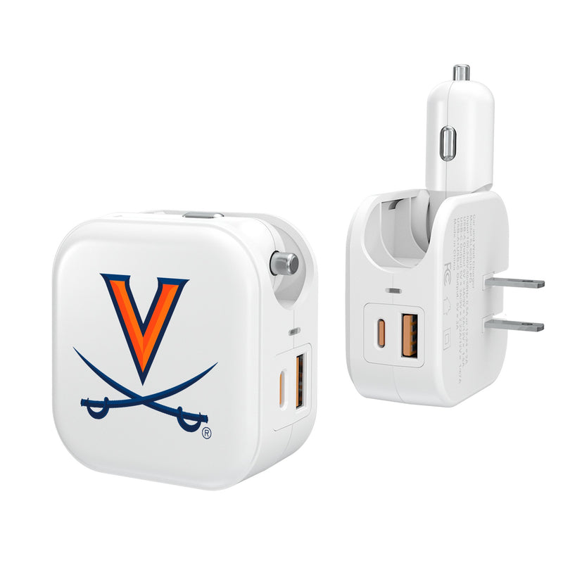 University of Virginia Cavaliers Insignia 2 in 1 USB Charger