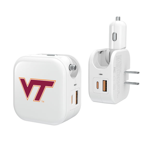 Virginia Tech Hokies Insignia 2 in 1 USB Charger