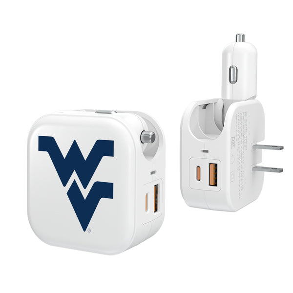 West Virginia University Mountaineers Insignia 2 in 1 USB Charger