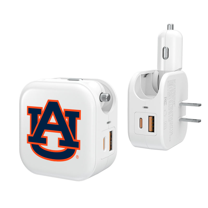 University of Auburn Tigers Insignia 2 in 1 USB Charger