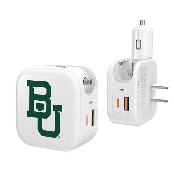 Baylor University Bears Insignia 2 in 1 USB Charger