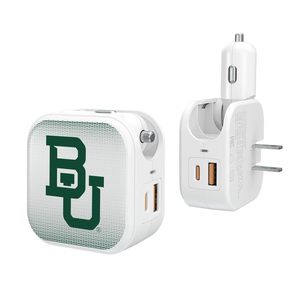 Baylor University Bears Linen 2 in 1 USB Charger