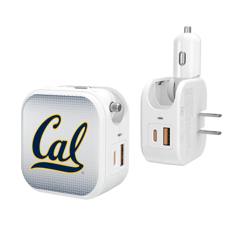 University of California Berkeley Golden Bears Linen 2 in 1 USB Charger