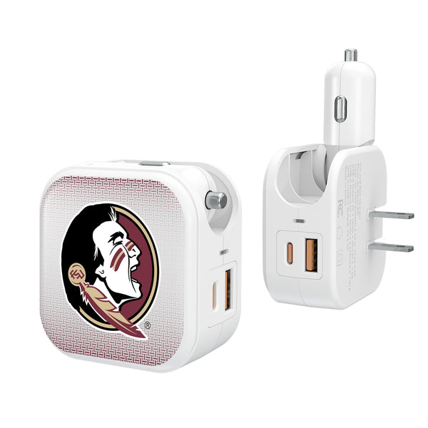 Florida State University Seminoles Linen 2 in 1 USB Charger