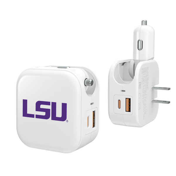 Louisiana State University Tigers Insignia 2 in 1 USB Charger