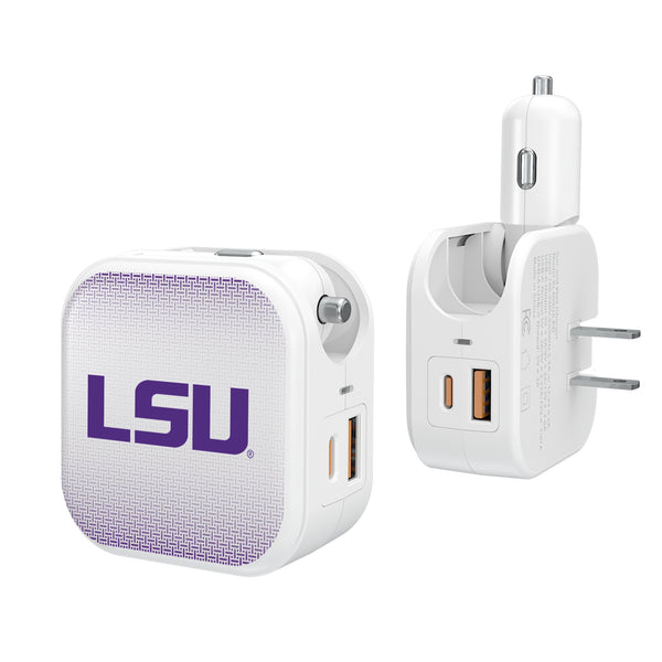 Louisiana State University Tigers Linen 2 in 1 USB Charger