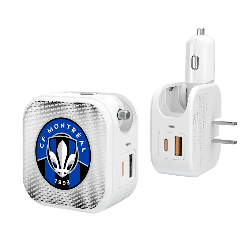 CF Montreal  Linen 2 in 1 USB Charger