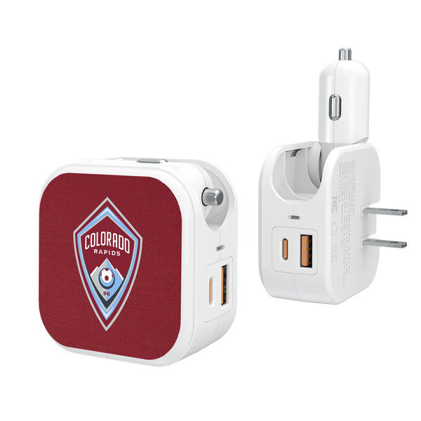 Colorado Rapids  Solid 2 in 1 USB Charger