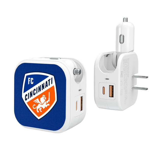 FC Cincinnati  Solid 2 in 1 USB Charger