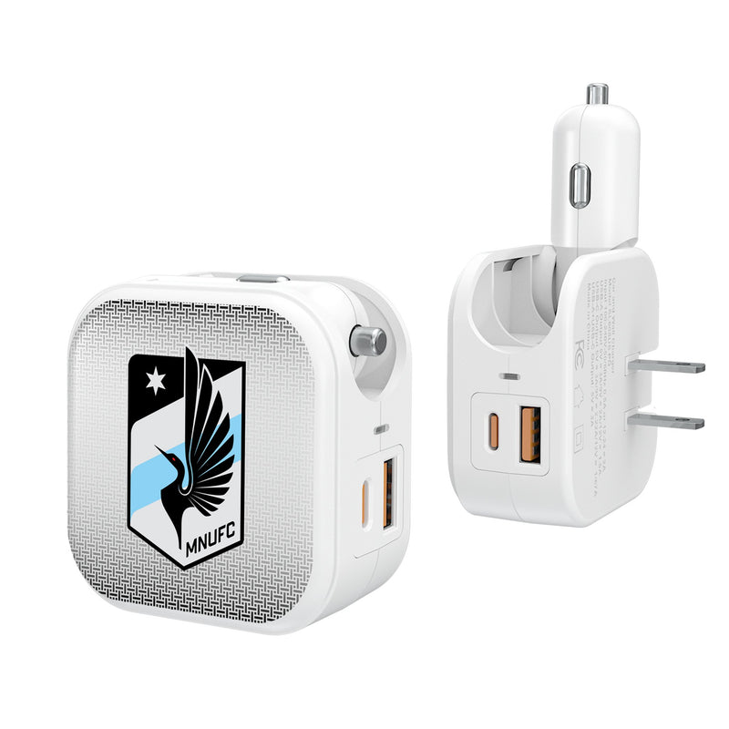 Minnesota United FC   Linen 2 in 1 USB Charger