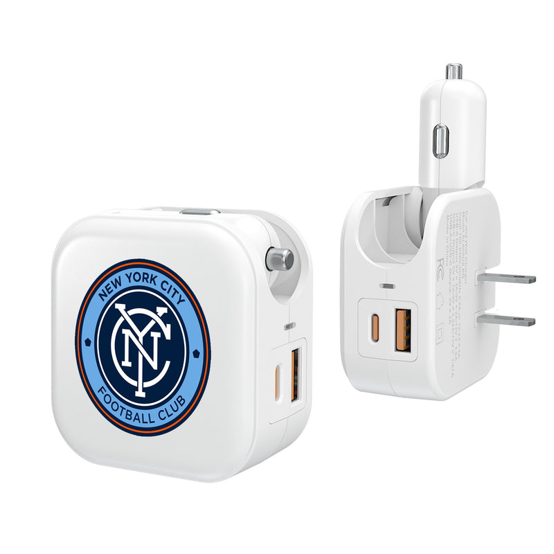 New York City FC  Insignia 2 in 1 USB Charger