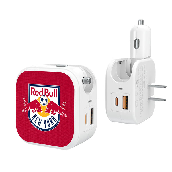 New York Red Bulls  Solid 2 in 1 USB Charger