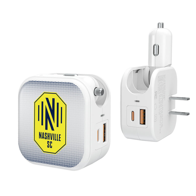 Nashville SC  Linen 2 in 1 USB Charger