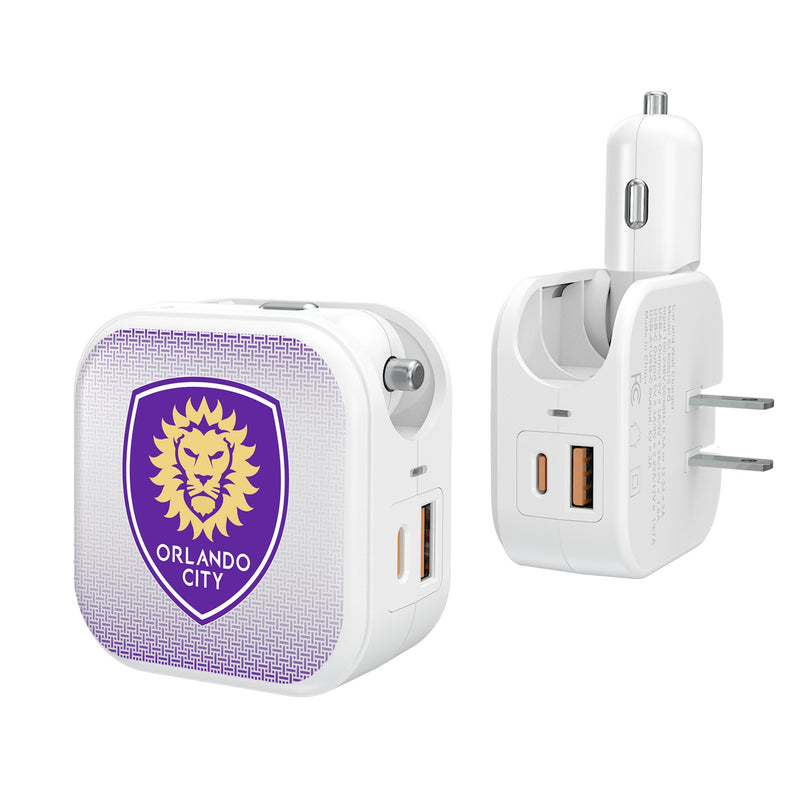 Orlando City Soccer Club  Linen 2 in 1 USB Charger