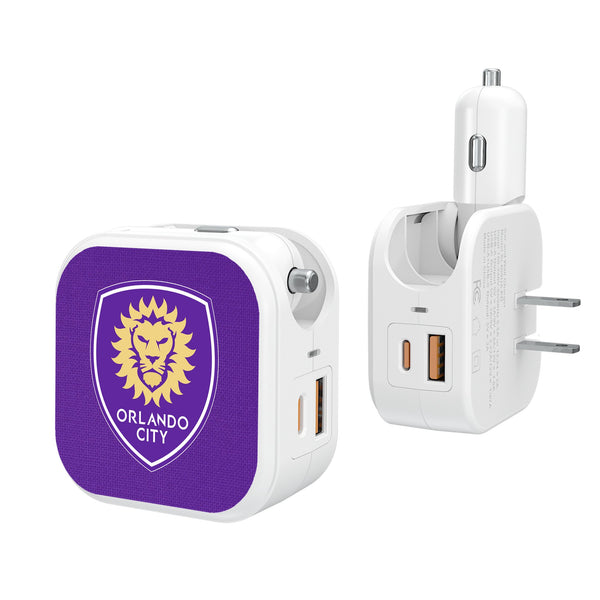 Orlando City Soccer Club  Solid 2 in 1 USB Charger