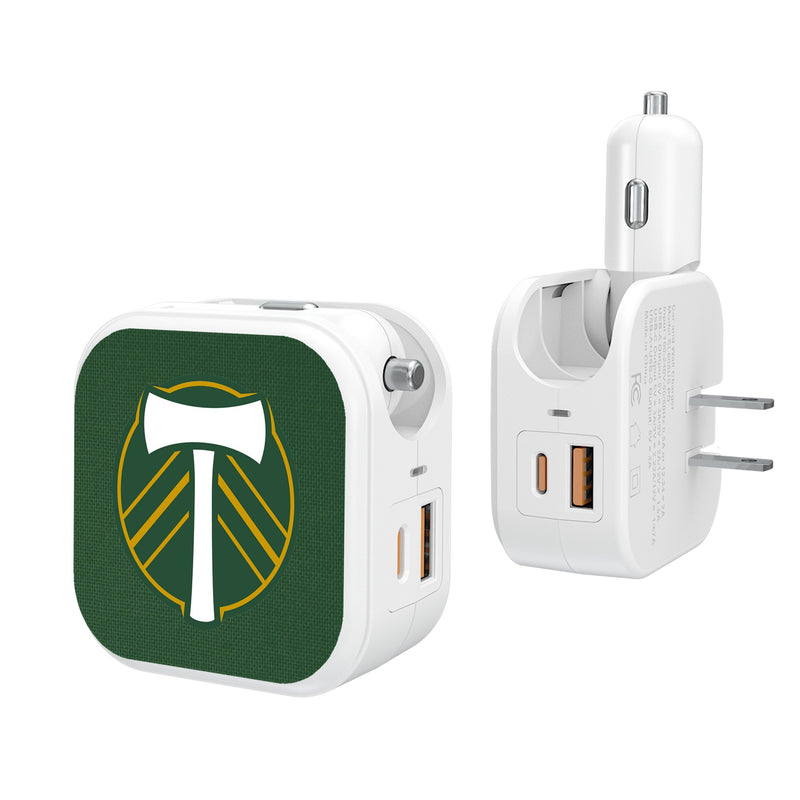 Portland Timbers   Solid 2 in 1 USB Charger