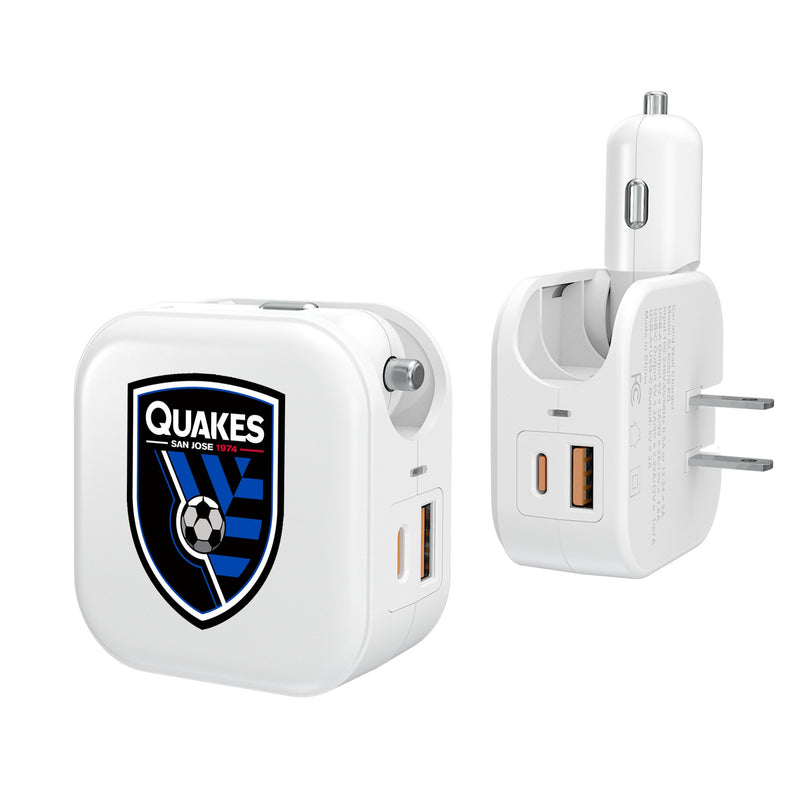 San Jose Earthquakes   Insignia 2 in 1 USB Charger