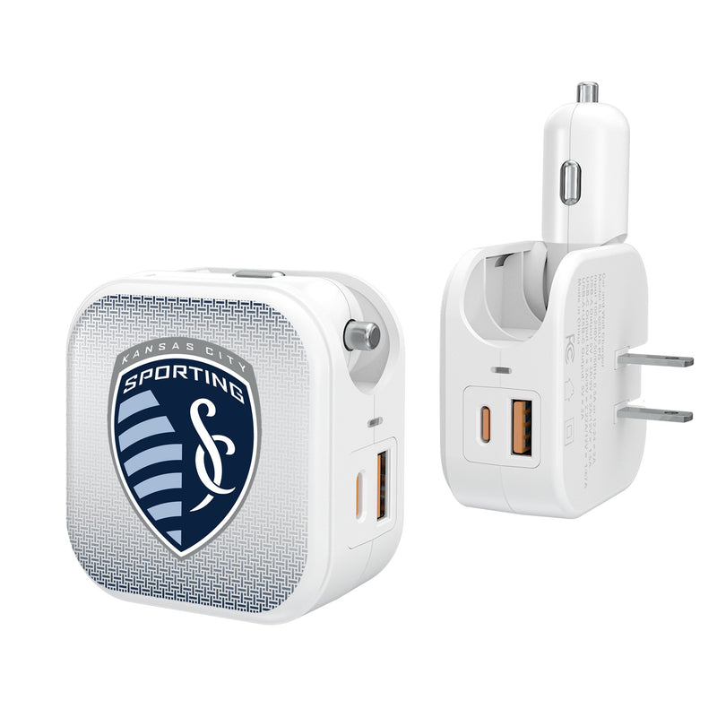 Sporting Kansas City   Linen 2 in 1 USB Charger