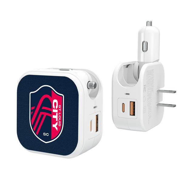 St. Louis CITY SC  Solid 2 in 1 USB Charger