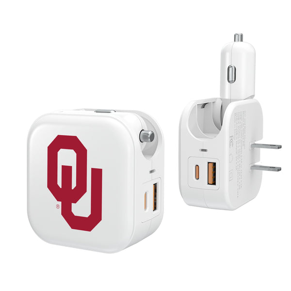 University of Oklahoma Sooners Insignia 2 in 1 USB Charger