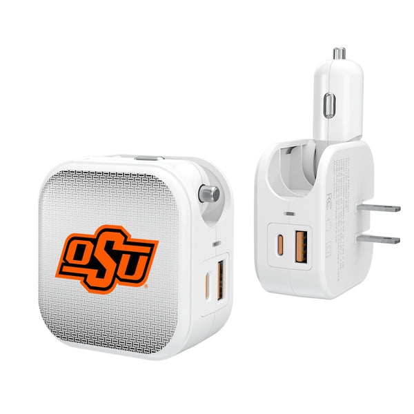 Oklahoma State University Cowboys Linen 2 in 1 USB Charger