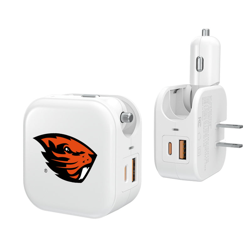 Oregon State University Beavers Insignia 2 in 1 USB Charger