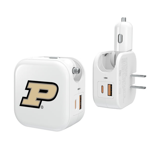 Purdue University Boilermakers Insignia 2 in 1 USB Charger