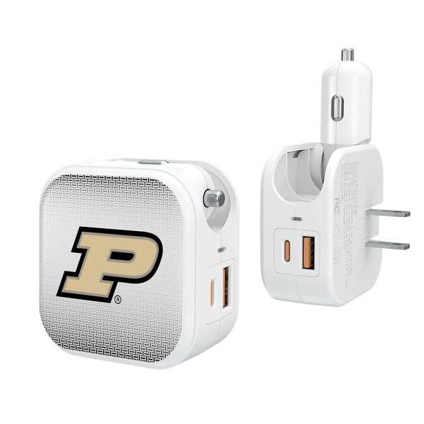 Purdue University Boilermakers Linen 2 in 1 USB Charger