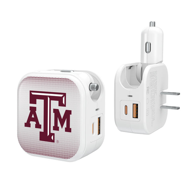 Texas A&M University Aggies Linen 2 in 1 USB Charger